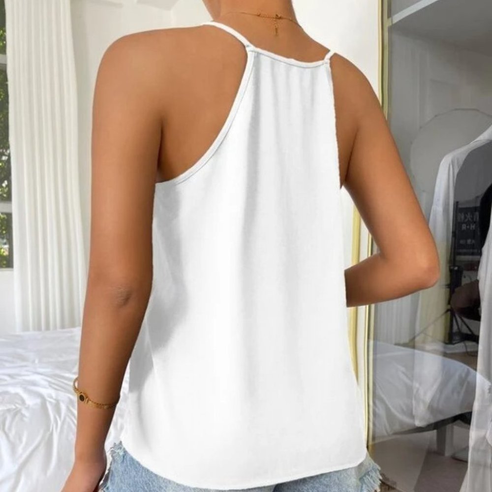 White Womens Cami Top - Picture 6 of 6